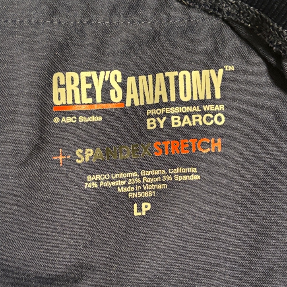 Grey's Anatomy Dark Gray Professional Wear